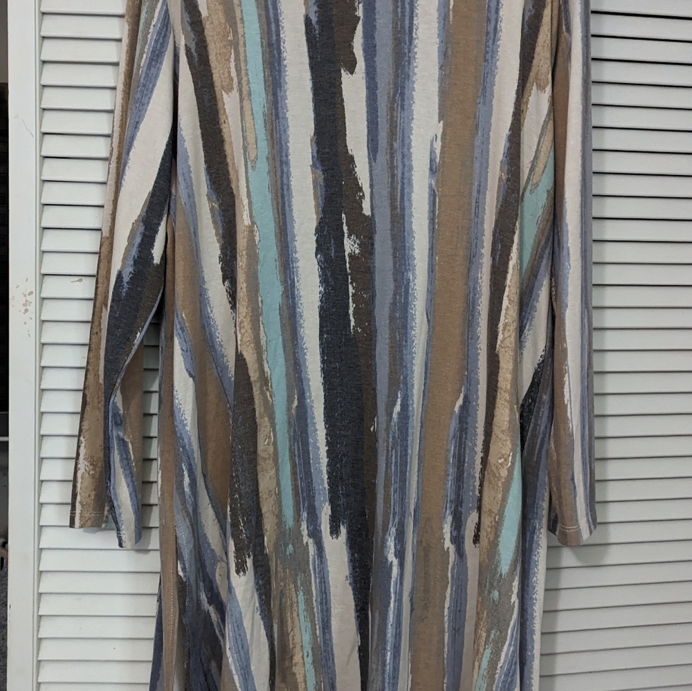 Glitzy girl 3x long cardigan multi-color